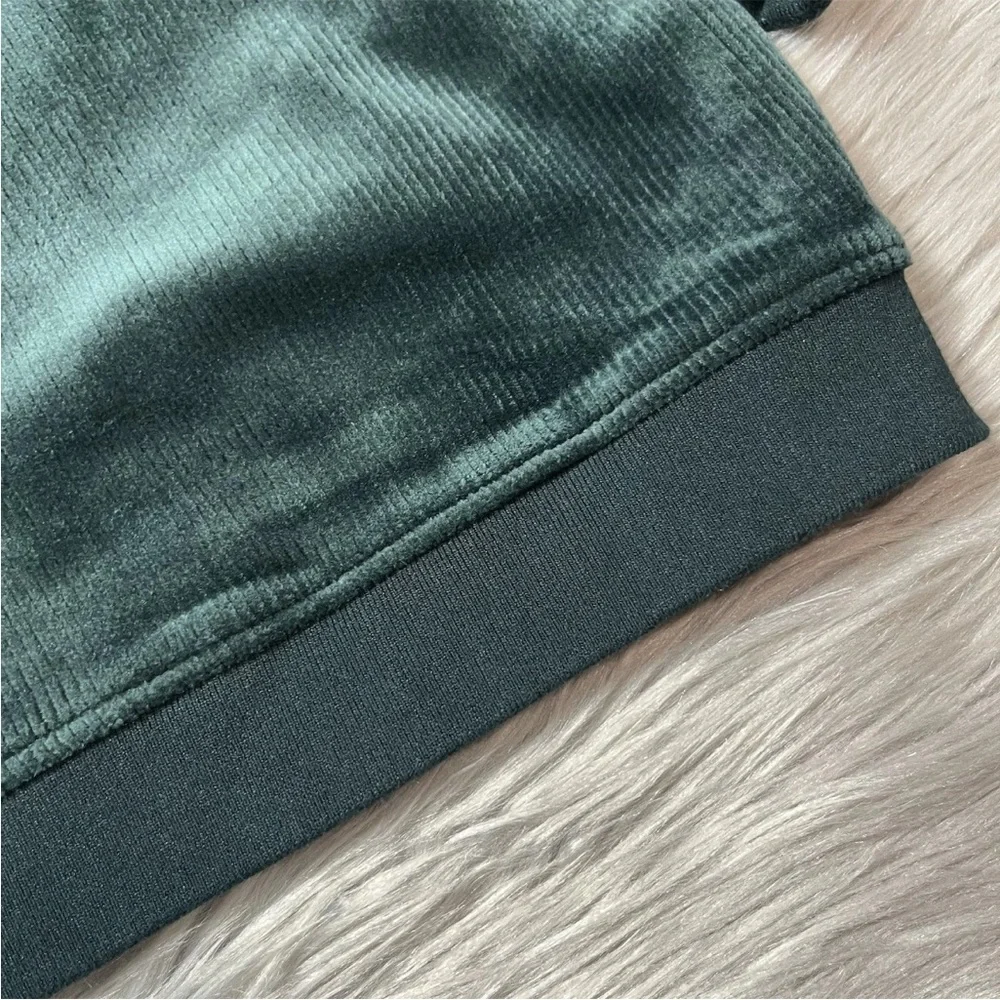 Marine Layer Cord Velour V Neck Sweatshirt Green Gables Size Large